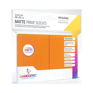 Gamegenic, Matte Prime Sleeves Orange, Sleeve Color Code, Gray
