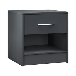 Casaria® Bedside Table Kiel Anthracite 41x39x28cm