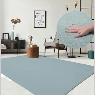 The Carpet Relax – Extra Zacht & Wasbaar Vloerkleed Tot 30°C Met Antislip Onderzijde – Fluweelachtige Structuur – Voor Slaapkamer Of Woonkamer