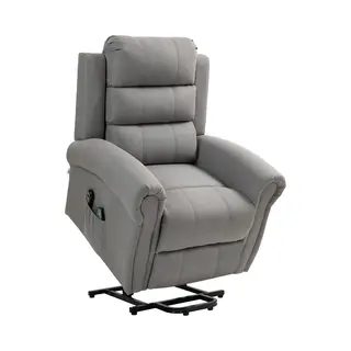 Homcom Multifunctionele Elektrische Liftstoel Polyester, Schuim 91L X 89B X 106H Cm Lichtgrijs