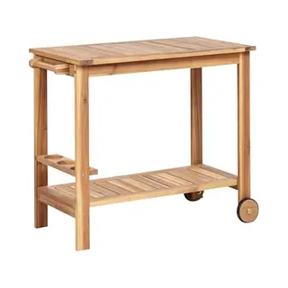 Beliani Sassari Ii - Trolley - Lichtbruin - Acaciahout
