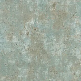 Profhome - Plaster Look Wallpaper Wall 396704 Hot Embossed Non-woven Wallpaper Textured With Tangible Texture And Metallic Highlights Green Blue Gold