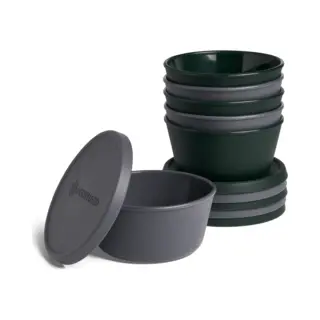 Burnhard® Pizzaballenbox 6-delig, Vaatwasserbestendig, Temperatuurbestendig -20°C Tot 230°C, Stapelbaar, Ideaal Voor 300g Deegbollen, Ø 30cm