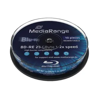 MediaRange MR501 Lees/schrijf blu-ray disc Bd-Re 25 Gb 10 stuk(s)