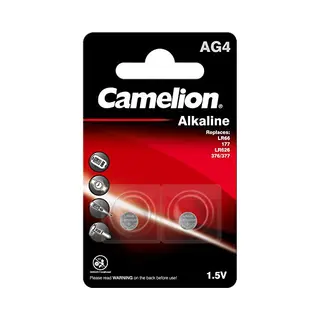 Camelion LR66 Knoopcel Alkaline 1.5V – 2 Stuks – 20mAh – AG4 Batterijen Voor Kleine Elektronica