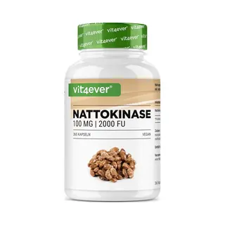 Vit4ever Nattokinase - 365 Veganistische Capsules - 100 Mg (20.000 Fu/g) - 12 Maanden Voorraad