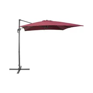 Beliani Monza - Zweefparasol - Bordeaux - Polyester