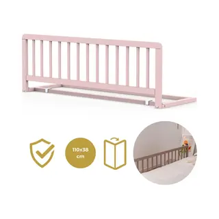 Geuther Houten Bedhekje - Bedrail - Lissi - Veiligheidshekje - 110x38cm - Roze