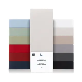 Blumtal Basics Hoeslaken, 140 X 200 Cm, Spanhoogte 30 Cm, Hoogwaardige Microvezel, Zacht, Duurzaam, Kreukvrij, Oeko-Tex-gecertificeerd, Grijs