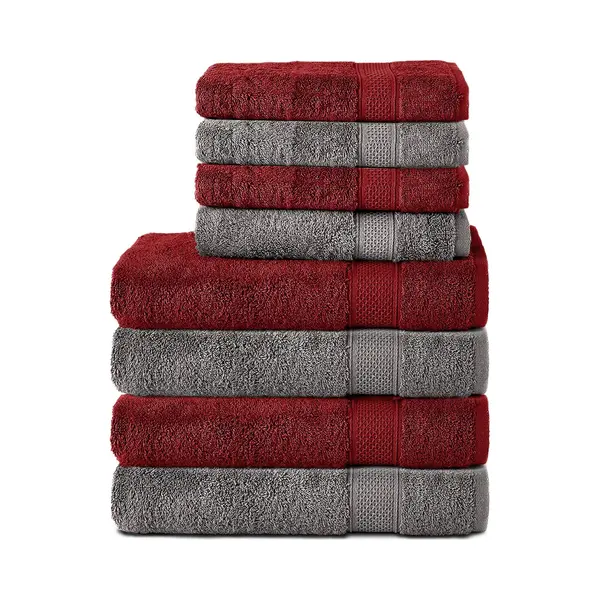 Komfortec Handtuch Set Aus 100% Baumwolle, 4 Handtücher 50x100 Cm Und 4 Badetücher 70x140 Cm, Frottee (Packung, 8-St), Duschtücher & Badehandtuch, thumbnail
