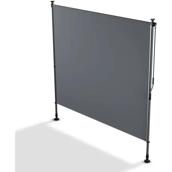 Merkloos Juskys Verticale Zonnescherm Barbados - 200x310 Cm - Grijs thumbnail