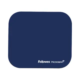 Fellowes - Mauspad ® Microban® 22, 6 X 0, 3 X 19, 2 Cm (b X H X T) Gummi Blau