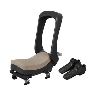 Urban Iki Junior Fietsstoeltje - Bincho Black/Inaho Beige - Met Montagekader