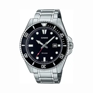 Casio Collection Mdv-107D-1A1VEF Horloge - Staal - Zilverkleurig - Ø 44 Mm