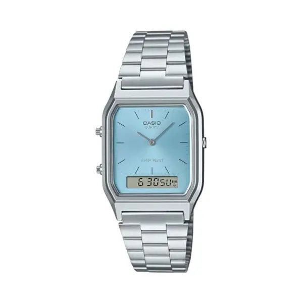 Casio Collection Vintage Aq-230A-2A1MQYES Horloge - Staal - Zilverkleurig - Ø 31.5 Mm thumbnail