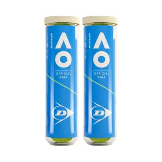 Dunlop D Tb Australian Open 2x4PET Cartonette Unisex Tennisballen - Geel