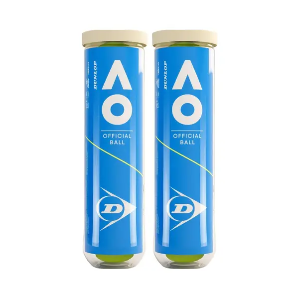Dunlop D Tb Australian Open 2x4PET Cartonette Unisex Tennisballen - Geel thumbnail