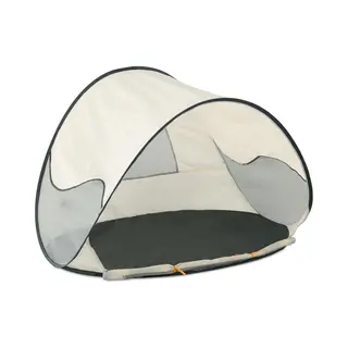 Deryan Strandzelt Pop Up - Leichtgewicht - 50% Uv-Schutz - Inklusive Pflöcke Und Tragetasche - Creme
