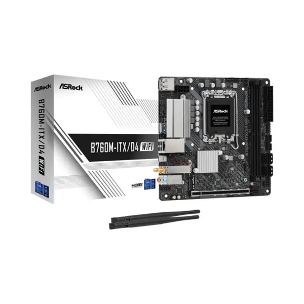 Asrock B760M-Itx/D4 WiFi Intel B760 Lga 1700 mini Itx thumbnail