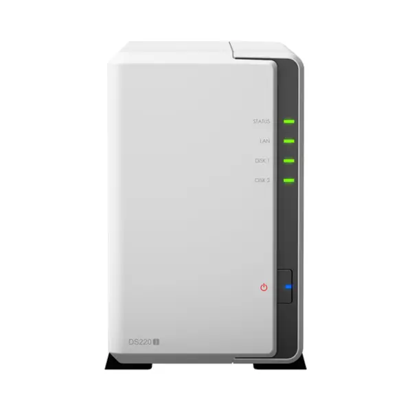 Synology DiskStation DS220j Nas Mini Tower Realtek RTD1296 0.512 Gb DDR4 0 Tb DiskStation Manager White thumbnail