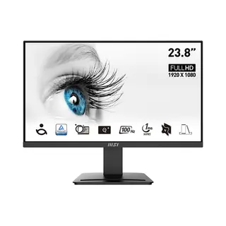 Msi Pro MP2412 computer monitor 60,5 cm (23.8") 1920 x 1080 Pixels Full Hd Lcd Zwart