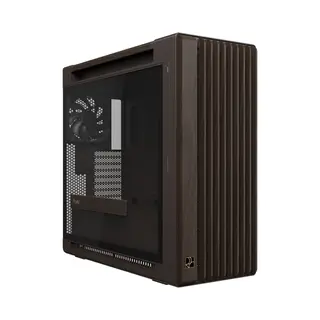 Asus ProArt PA602 Wood Edition Retro Brown - Tempered Glass Panel Midi Tower Bruin