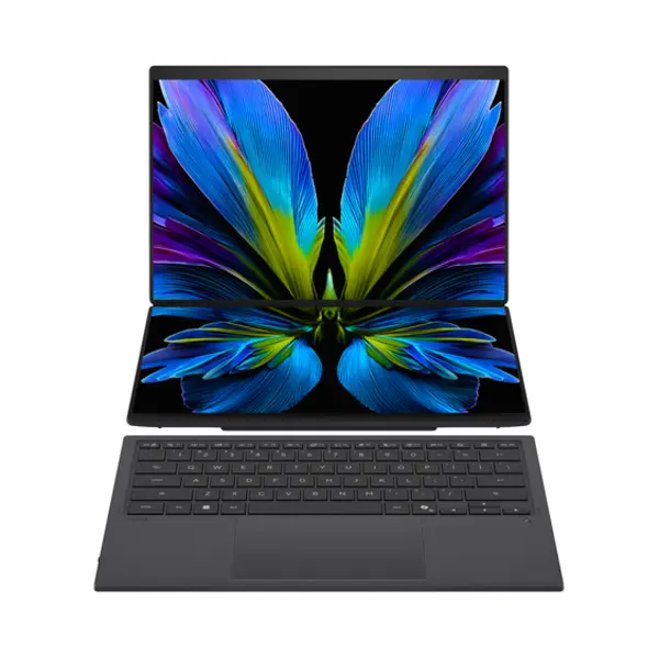 Asus Zenbook Duo UX8407AA-SN481WS Intel Core Ultra 9 386H Laptop 35,6 cm (14") Touchscreen 3K 32 Gb LPDDR5x-Sdram 1 Tb Ssd Wi-Fi 7 (802.11be) Windows 11 Home Nederlands Grijs thumbnail