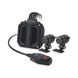 Mio MiVue M820WD Dual-lens Motorcycle Driving Recorder Receive Five Satellite Gps Wi-Fi (Wlan, Nachtsicht, Gps-Empfänger, Beschleunigungssensor,