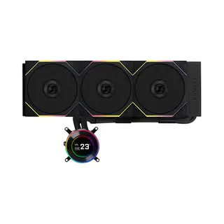 Lian Li Ga Ii Hydroshift Ii Lcd-C 360TL Computer behuizing Alles-in-één vloeistofkoeler 12 cm Zwart 1 stuk(s)