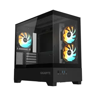 Gigabyte C201 Panoramic Midi Tower Zwart