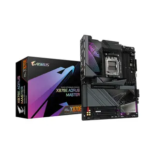 Gigabyte X870E Aorus Master Motherboard - Supports Amd Ryzen 9000 CPUs, 16+2+2 Phases Digital Vrm, up to 8600MHz DDR5 (Oc), 3xPCIe 5.0 + 1xPCIe 4.0, Wi-Fi 7, 5GbE Lan, Usb 4