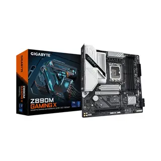 Gigabyte Z890M Gaming X Mainboard - Unterstützt Intel Core Ultra (Serie 2) CPUs, 8+1+2 Phasen Vrm, bis zu 8800MHz DDR5 (Oc), 1xPCIe 5.0 + 2xPCIe 4.0, 2.5GbE Lan, Usb 3.2 Gen 1