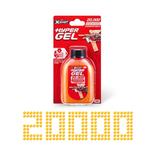 Xshot Hyper Gel Pellet Refill Pack (20,000 Hyper Gel Pellets) Zuru thumbnail