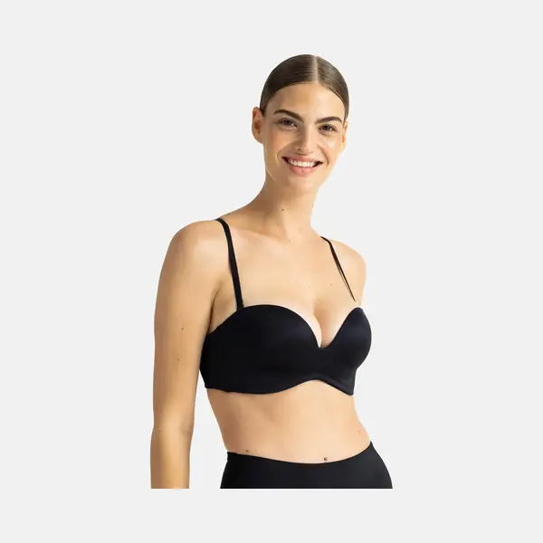 Dorina Women's Sublime Sculpt Bandeau Bra In Black | Size, 32C thumbnail