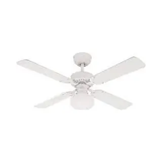 Westinghouse Ceiling Fans 72185 Vegas 105 Cm White Indoor Ceiling Fan, Light Kit With Opal Frosted Glass