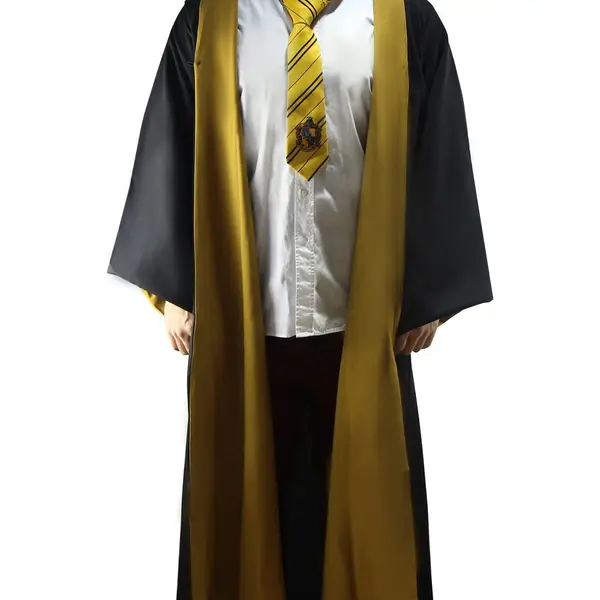 Cinereplicas Harry Potter Robe - Authentic Official Tailored Wizard Robes Cloak - Adults And Kids Size - Black & Yellow - S thumbnail