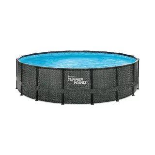 Summer Waves Zwembad Elite Frame 488 X 122 Cm Dark Herringbone