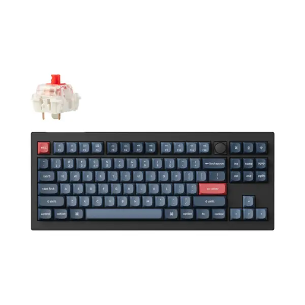 Keychron V3 Max keyboard Universal Usb + Rf Wireless + Bluetooth Qwerty Uk English Black, Grey thumbnail