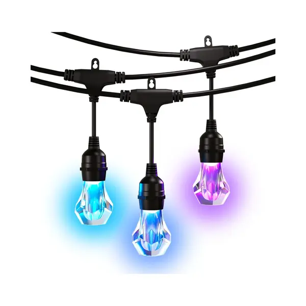 Nanoleaf Essentials Matter Smart Outdoor String Light Starter 15m - Schwarz thumbnail