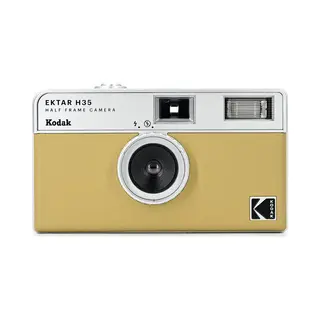 Kodak Ektar H35 Halbformat-Filmkamera, 35 Mm, Wiederverwendbar, Ohne Fokussierung, Leicht, Einfach Zu Bedienen (Sand) (Film Und Aaa-Batterie Sind