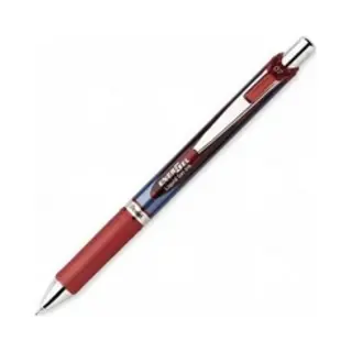 Pentel Energel Xm Klick Anklippbarer versenkbarer Stift Rot 12 Stück(e)