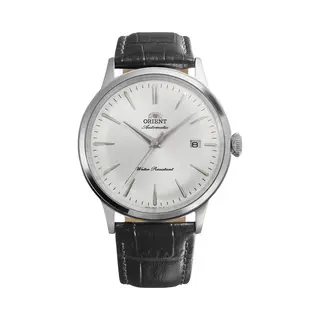 Orient Bambino Ra-AC0031S30B Montre Mécanique Automatique Pour Homme 40, 5 Mm - Cadran Blanc, Boîtier En Acier Inoxydable, Bracelet En Cuir Marron,