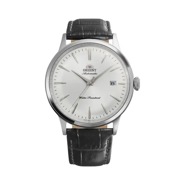 Orient Bambino Ra-AC0031S30B Montre Mécanique Automatique Pour Homme 40, 5 Mm - Cadran Blanc, Boîtier En Acier Inoxydable, Bracelet En Cuir Marron, thumbnail