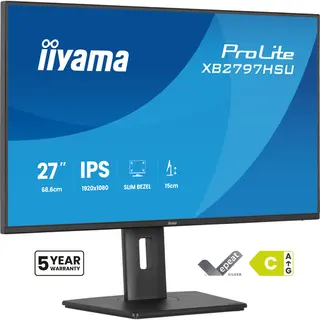 iiyama ProLite XB2797HSU-B1 computer monitor 68,6 cm (27") 1920 x 1080 Pixels Full Hd Led Zwart