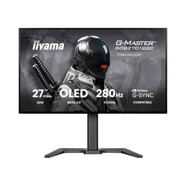 Iiyama G-Master GOB2701QSC-B1 26.5" Qhd Woled Gaming Monitor 280 Hz Dp/Hdmi/Usb-C PD65W thumbnail