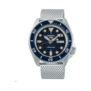 Seiko 5 Sports SRPD71K1 Suits Style Automatic Blue Dial Mesh Bracelet