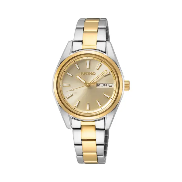 Seiko, Horloge, Kwarts, Goud, (Analoog Horloge, 30 mm) thumbnail