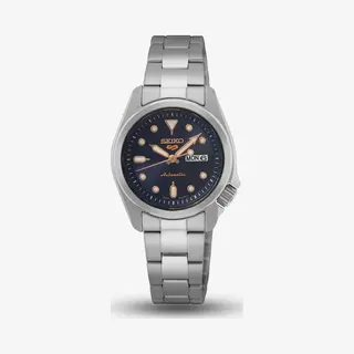 Seiko 5 Sports Compact Silver &amp; Blue Watch SRE003K1