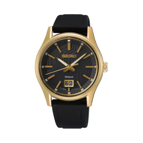 Seiko Men's Analog Quartz Watch With Silicone Strap SUR560P1 thumbnail