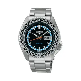 Seiko Men's Analogue Automatic Watch Checker Flag Special Edition